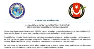ULUSLARARASI BASIN YAYIN FEDERASYONU’NDAN RADİKAL KARAR: “GÜCÜMÜZ KİŞİSEL YORUMLARDAN DEĞİL, HUKUKİ ZEMİNDEN GELİR!”