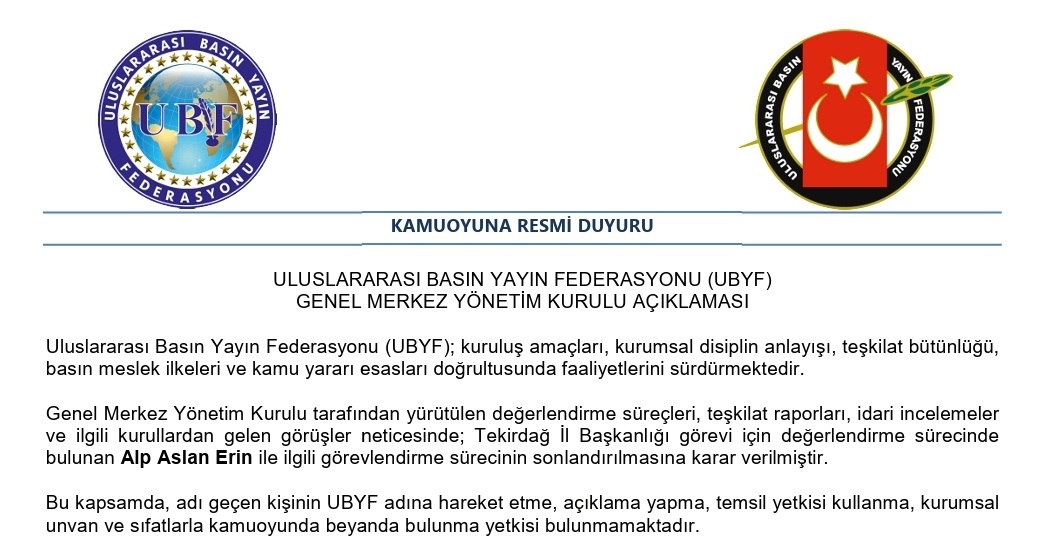 ULUSLARARASI BASIN YAYIN FEDERASYONU’NDAN RADİKAL KARAR: “GÜCÜMÜZ KİŞİSEL YORUMLARDAN DEĞİL, HUKUKİ ZEMİNDEN GELİR!”
